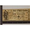 Image 1 : 1866 STATE OF NORTH CAROLINA $1 OBSOLETE BANK NOTE