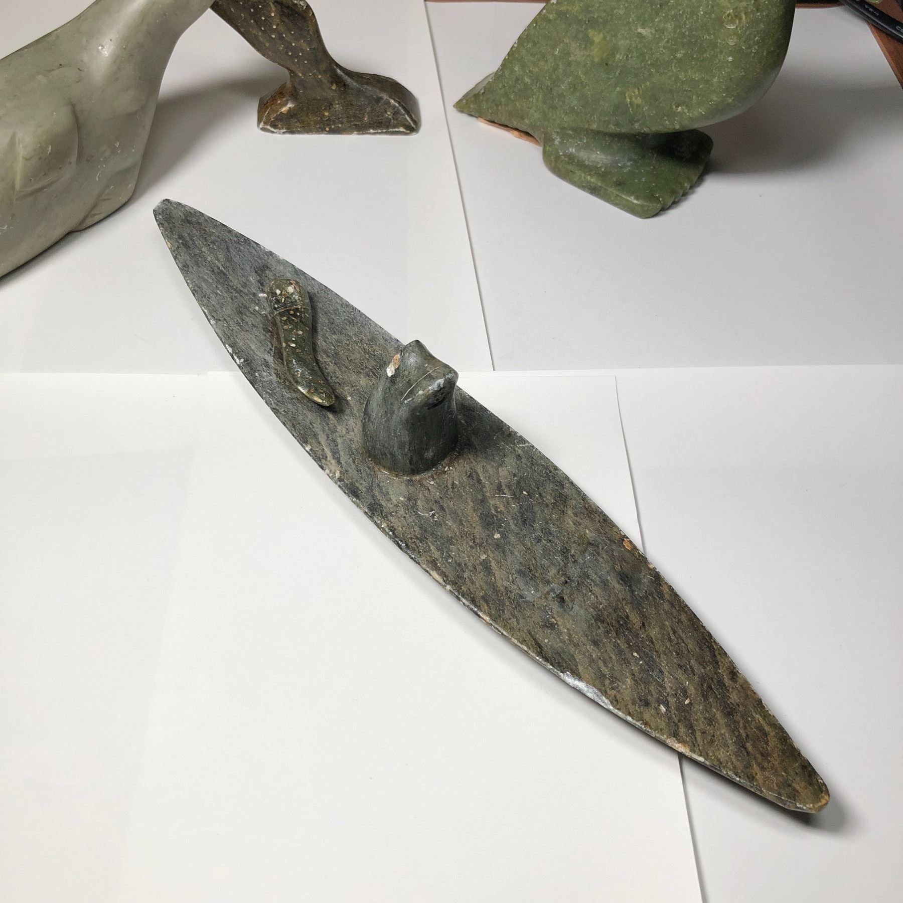 First Nations Inuit carved Cayac
