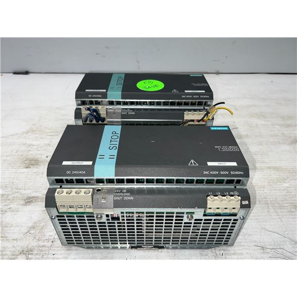 Lot of (2) Siemens #6EP1437-3BA00 SITOP Power Supplies