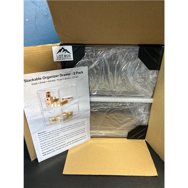 Lot of 1 Stackable Organizer Drawer - 2 Pack