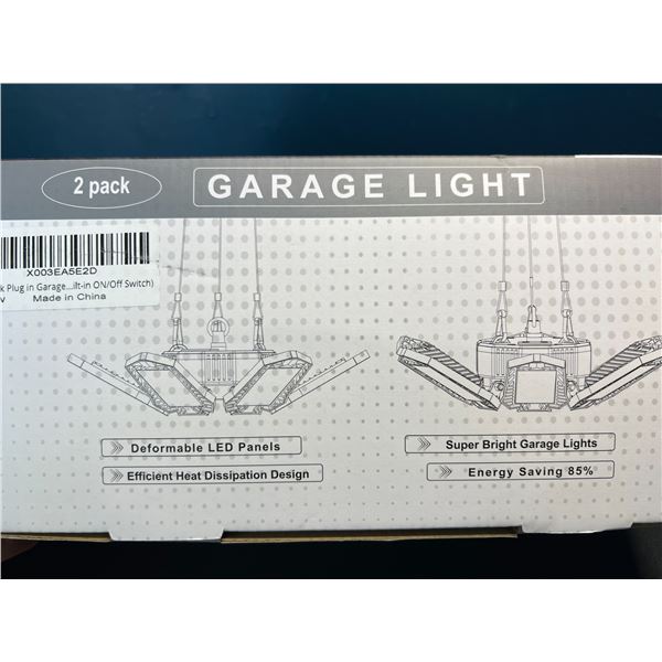 Lot of 1 2 Pack of Foldable Garage Lights