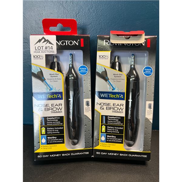 Lot of 2 Remington Nose,Ear & Brow Trimmers