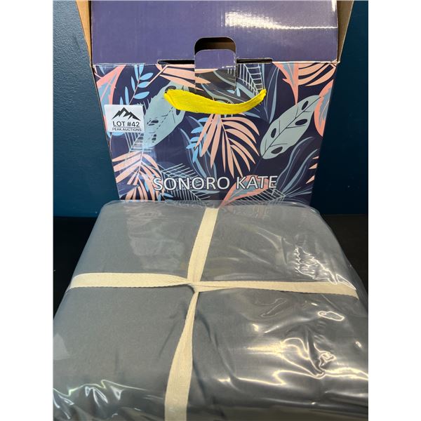 Lot of 1 Queen Sheet Set - Sonoro Kate (DARK GREY)