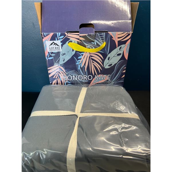 Lot of 1 Queen Sheet Set - Sonoro Kate (DARK GREY)