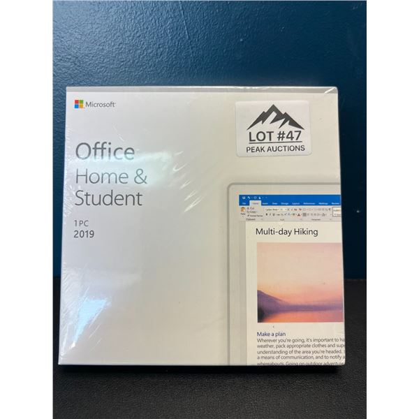 Lot of 1 Microsoft Office Home and Student 2019