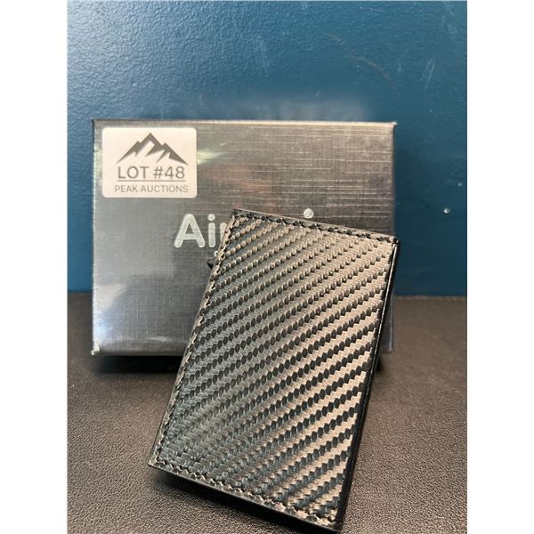 Lot of 1 Carbon Style Minimalist Slim Wallet - Quick Eject