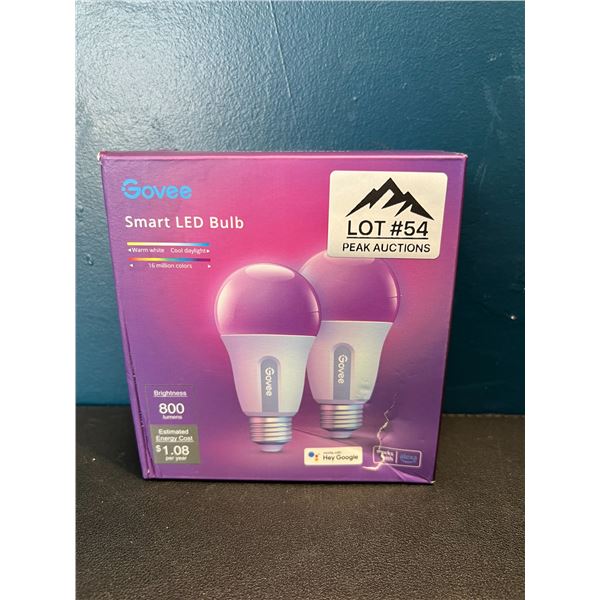 Lot of 1 2-Pack Govee Smart LED Bulbs