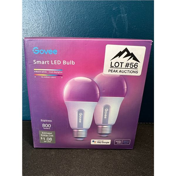 Lot of 1 2-Pack Govee Smart LED Bulbs