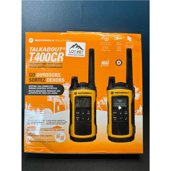 Lot of 1 Motorola Talkabout T400CR Walkie Talkies