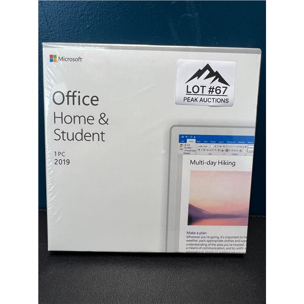 Lot of 1 Microsoft Office Home and Student 2019