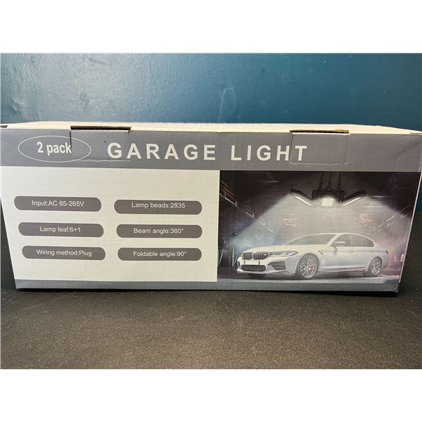 Lot of 1 Foldable Garage Lights - 2 PACK