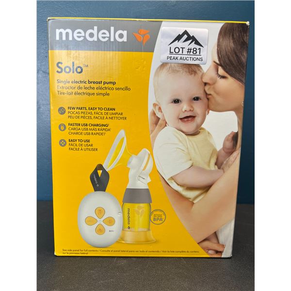 Lot of 1 Medela Solo Breast Pump