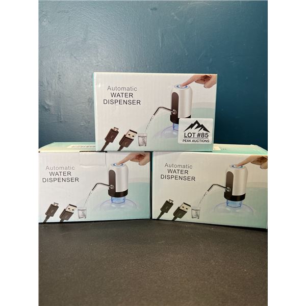 Lot of 3 Automatic Water Dispensers