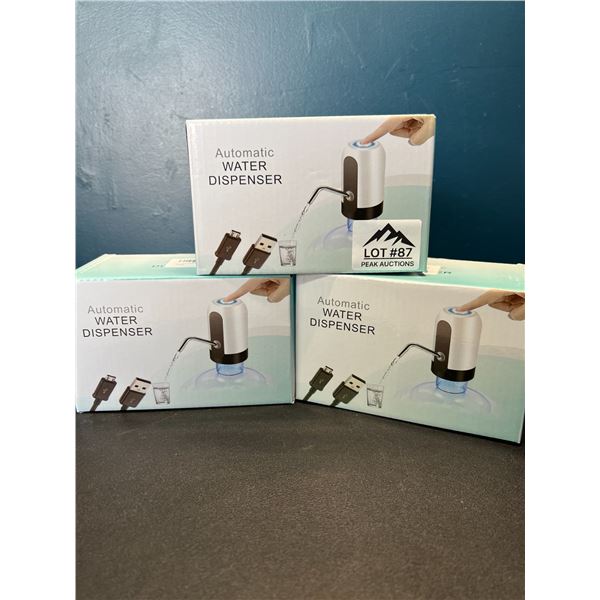 Lot of 3 Automatic Water Dispensers