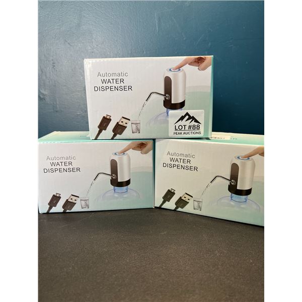 Lot of 3 Automatic Water Dispensers