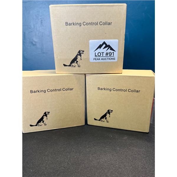 Lot of 3 Barking Control Collars