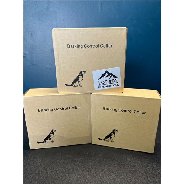 Lot of 3 Barking Control Collars