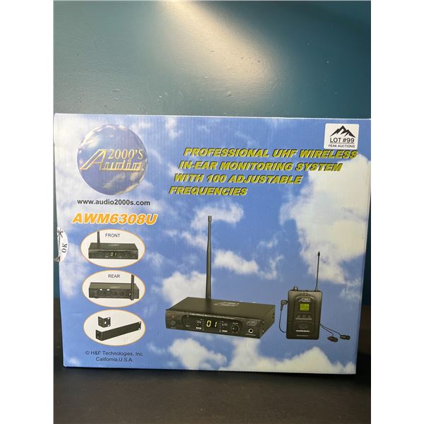 Lot of 1 Professional UHF Wireless In Ear Monitor System
