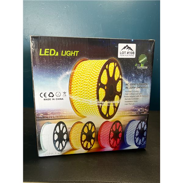 Lot of 1 LED Waterproof Strip Light Kit - 40 meters (131 FT)