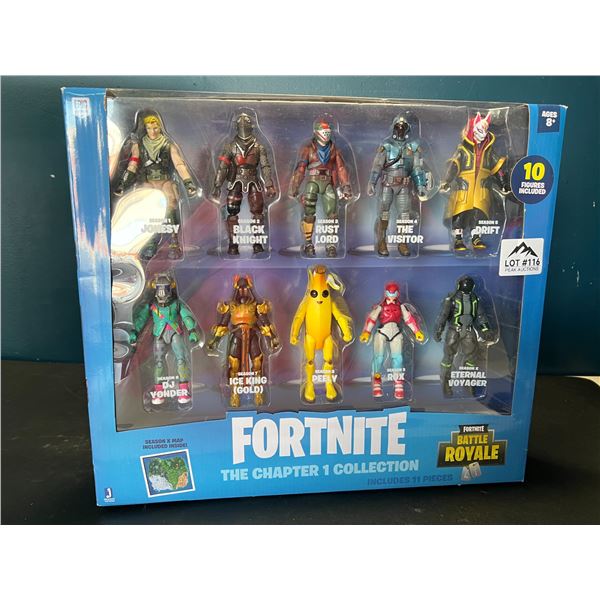 Lot of 1 Fortnite The Chapter 1 Collection 11PC Toy Figure Set