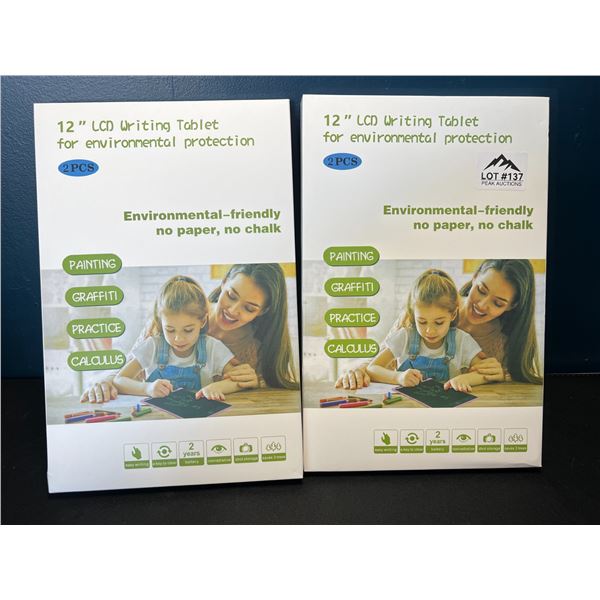 Lot of 2 LCD Writing Tablets - 12 inch