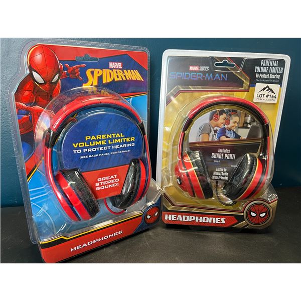 Lot of 2 Spiderman Headphones