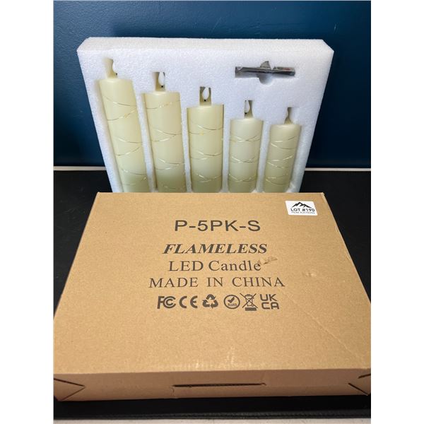 Lot of Flameless LED Candles - 5 pack w/ Remote Control