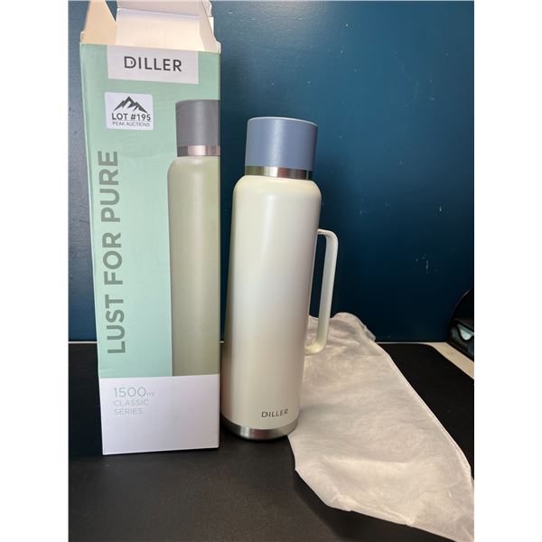 Lot of 1 Diller 1500mL Classic Series Double Wall Vacuum Insulated Bottle