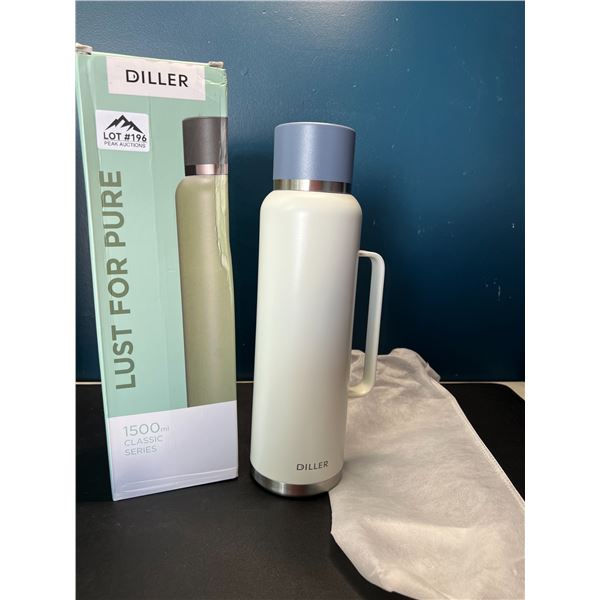 Lot of 1 Diller 1500mL Classic Series Double Wall Vacuum Insulated Bottle