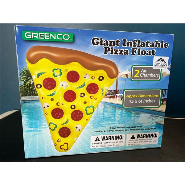 Lot of 1 Giant Inflatable Pizza Pool Float - 75 x 61 inches!