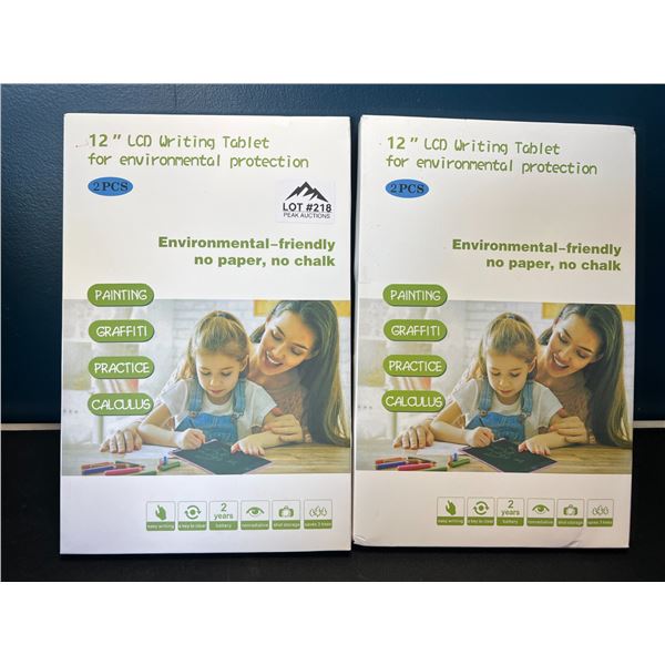 Lot of 2 LCD Writing Tablets - 12 inch