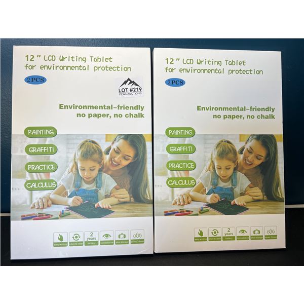 Lot of 2 LCD Writing Tablets - 12 inch