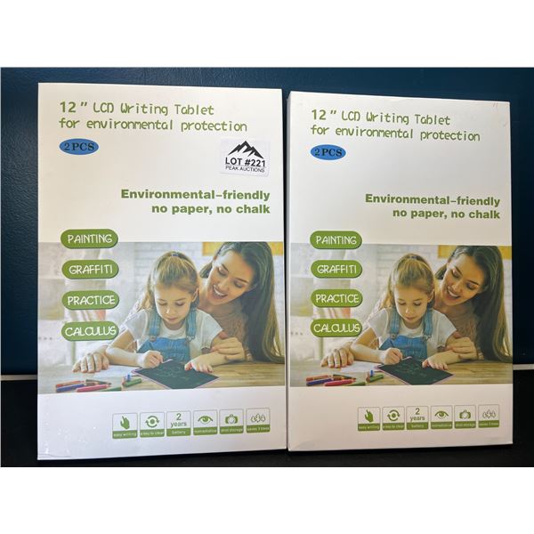 Lot of 2 LCD Writing Tablets - 12 inch