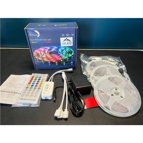 Lot of 1 Smart RGB LED Strip Light Kit - 98.4FT LONG Length!