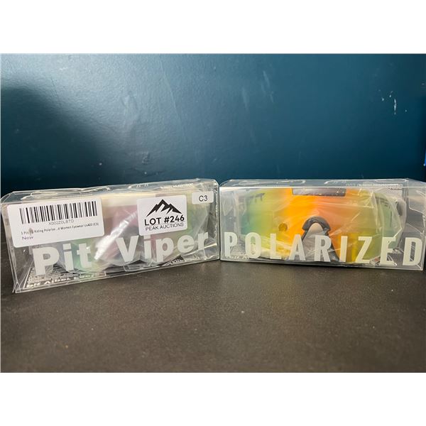 Lot of 2 Pit Viper Polarized Sunglasses