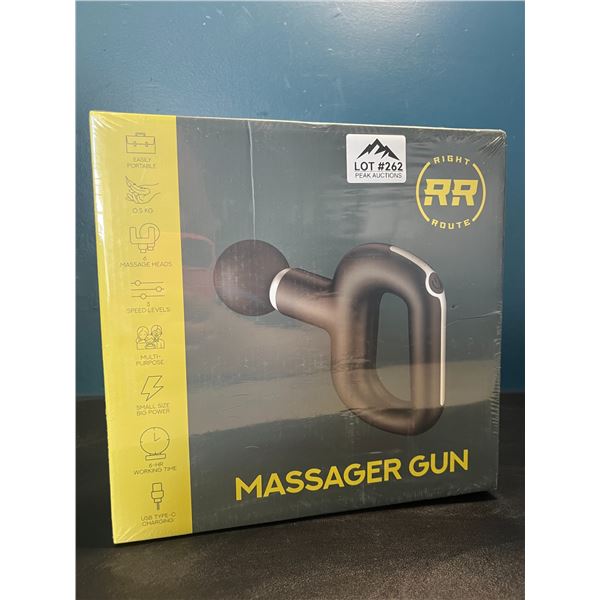 Lot of 1 RightRoute Handheld Deep-Tissue Massage Gun - Brand New SEALED!