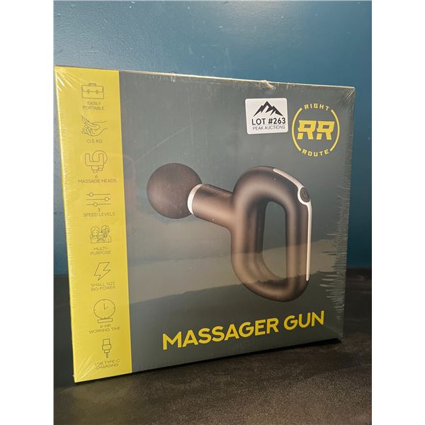 Lot of 1 RightRoute Handheld Deep-Tissue Massage Gun - Brand New SEALED!