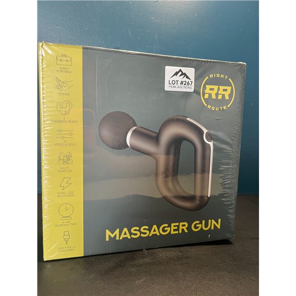 Lot of 1 RightRoute Handheld Deep-Tissue Massage Gun - Brand New SEALED!