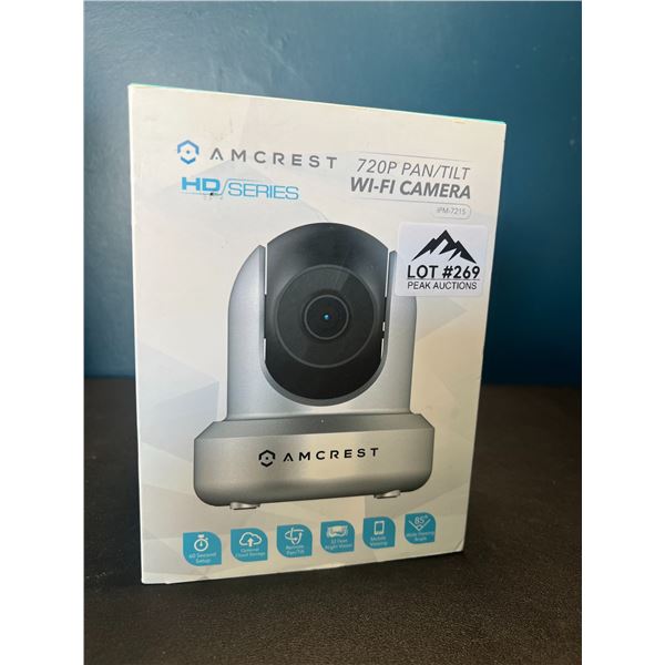Lot of 1 Amcrest HD Series 720P Pan/Tilt Wi-Fi Camera