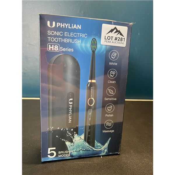 Lot of 1 U Phylian Sonic Electric Toothbrush H8 Series