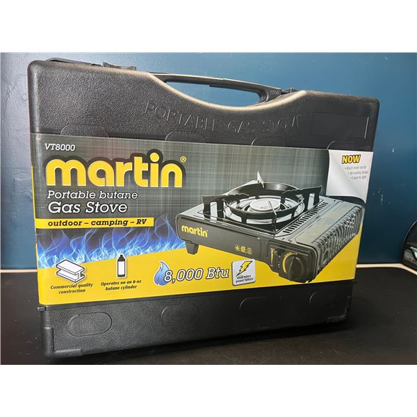 Lot of 1 Martin VT8000 Portable Gas Stove - Great for Outdoors, Camping, or RV's