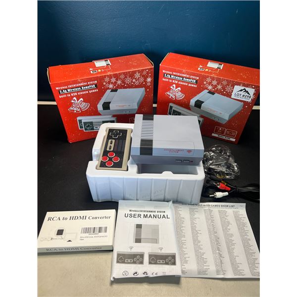 Lot of 2 Mini Game Anniversary Edition Entertainment Systems - 620 Retro/Classic Games Built-In