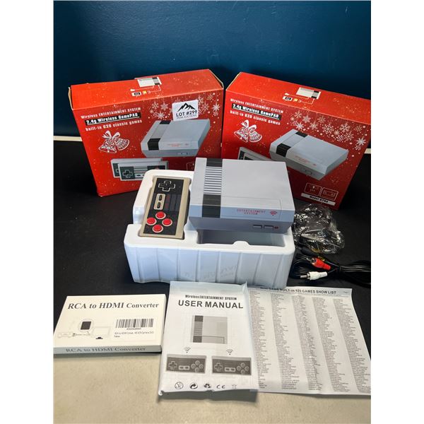 Lot of 2 Mini Game Anniversary Edition Entertainment Systems - 620 Retro/Classic Games Built-In