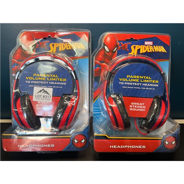 Lot of 2 Spiderman Headphones