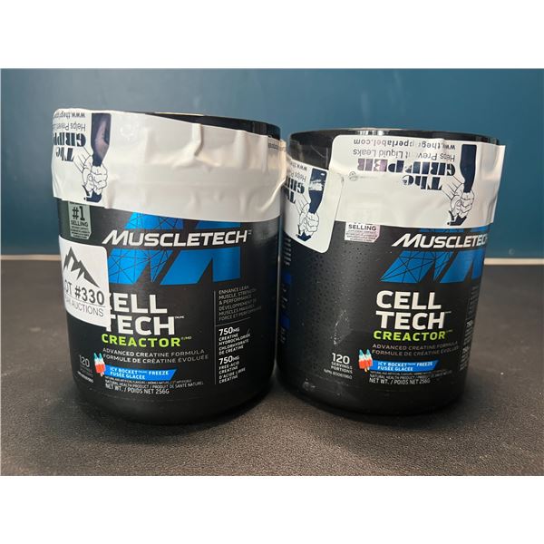 Lot of 2 MuscleTech Cell Tech Creactor Advanced Creatine Powder