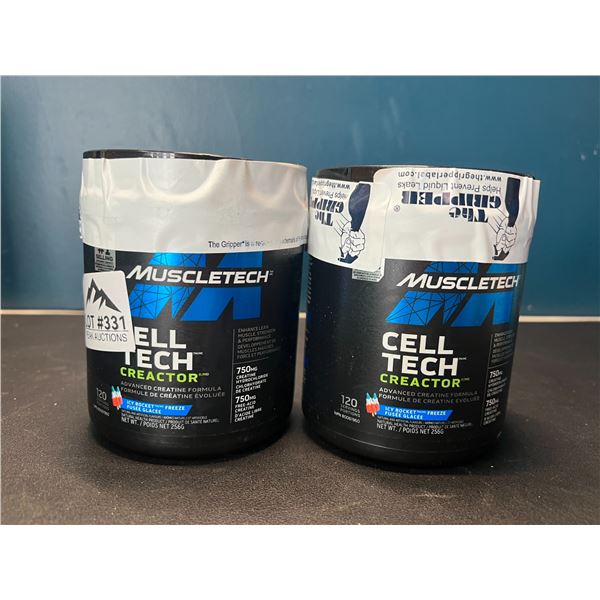 Lot of 2 MuscleTech Cell Tech Creactor Advanced Creatine Powder