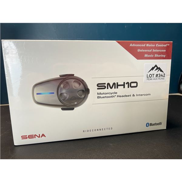 Lot of 1 SENA SMH10 Motorcycle Bluetooth Headset / Intercom (Single) - Black