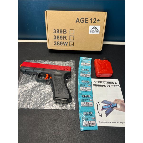 Lot of 1 Gel Ball Glaster Gun - Inlcludes Gel Beads/Ammo