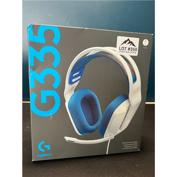 Lot of 1 Logitech G335 Wired Gaming Headset - Compatible with PC, Playstation, Xbox, Nintendo Switch
