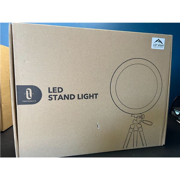 Lot of 1 Taotronics 12 inch LED Selfie Ring Light w/ Adjustable Tripod Stand